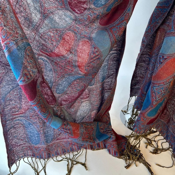 Paisley Wrap Scarf - Picture 3 of 3